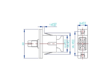 Adaptador Híbrido de Fibra Óptica