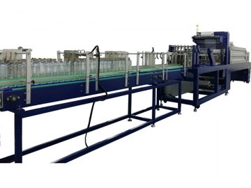 Máquina empaquetadora con film termoretráctil lineal