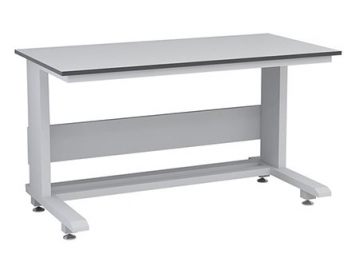 Mesa para laboratorio con bastidor tipo C (trabajos pesados)