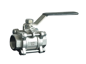 Válvula de bola de acero inoxidable de 3 piezas