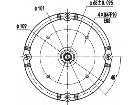 Motor DC de Imán Permanente, con Escobillas 550W - ZD109A3; Motor para Control de Desplazamiento Horizontal