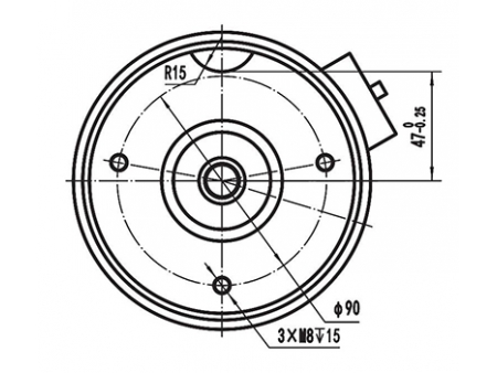 Motor DC de Imán Permanente sin Escobillas 900W (3700 RPM) , TF110AH1; Motor para Control de Desplazamiento Horizontal