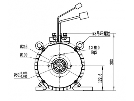 Motor de Tracción 5000-8000W (Sin Escobillas), TZ210BX-P