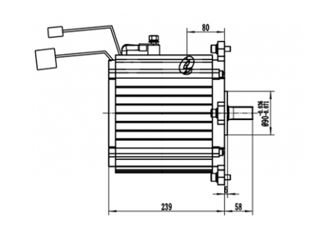 Motor de Tracción 6000-11000W (Sin Escobillas), TZ210BX-T