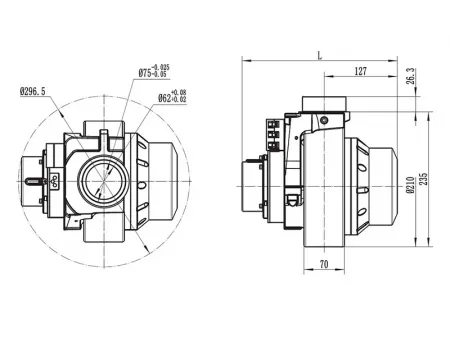 Kit de motor sin escobillas de 1200W (Imán permanente), TF110BH1-JY120X.32