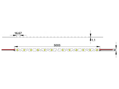 Tira LED blanco SMD2835 (7.2W)
