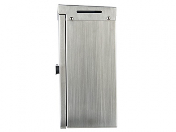 Stainless Steel Enclosure with Double Layer Top, Wall Mounted, Turn Latch, IP66