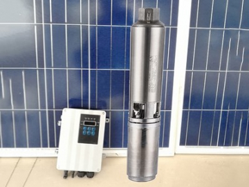 Bomba Solar Sumergible DC de 4 Pulgadas, con Motor Sumergible Encapsulado e                      Impulsor de Plástico BLSCP