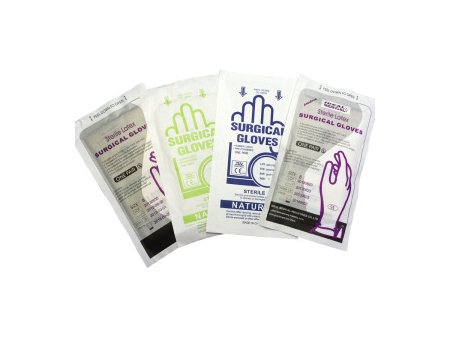 Envasadora Horizontal de Bolsas de 4 Sellos                    Envasado de Guantes Quirúrgicos