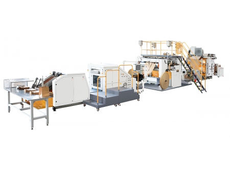 Máquina para fabricar bolsas de papel con manija chata automática, tipo rollo continuo, SBH330B/450B-TH Máquina para fabricar bolsas de papel con manija chata automática, tipo rollo continuo, SBH330B/450B-TH
