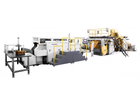 SBH550T/550TB-TH Máquina automática para fabricar bolsas de papel con asa plana interna, alimentada por rollo SBH550T/550TB-TH Máquina automática para fabricar bolsas de papel con asa plana interna, alimentada por rollo