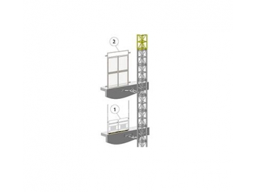 Sistema de accionamiento de ascensor para construcción