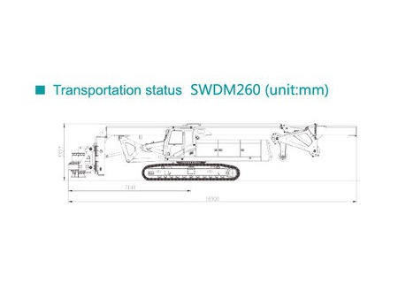 Perforadora Rotativa, SWDM260; Perforadora Sobre Orugas