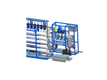 Planta de Desalinización de Agua de Mar UF-RO, Contenerizada  Planta de Desalinización en Contenedor con Sistema de Ultrafiltración y Ósmosis Inversa