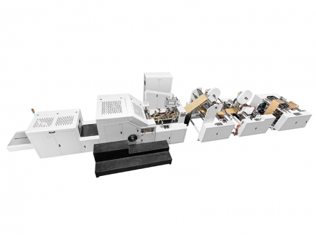 Máquina para Hacer Bolsas de Papel, con Fondo Cuadrado y Asas Troqueladas XKFD-330D Máquina para Hacer Bolsas de Papel, con Fondo Cuadrado y Asas Troqueladas XKFD-330D