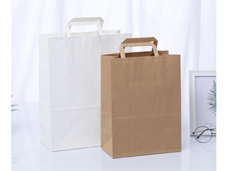 Maquinaria para fabricación de: Bolsas de papel con fondo cuadrado y asa plana Maquinaria para fabricación de: Bolsas de papel con fondo cuadrado y asa plana