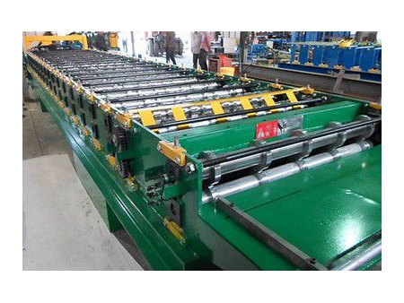Perfiladora de panel de techo YX29-815 (teja esmaltada), Máquina perfiladora de techo, Máquina de perfilado de techo metálico