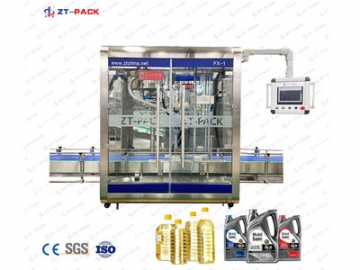 Tapadora de tapas a rosca automática para botellas planas y bidones de 1-5L FX-1