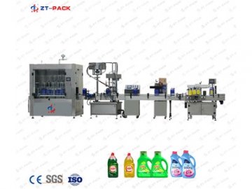 Línea de llenado de detergente para ropa 1L-5L