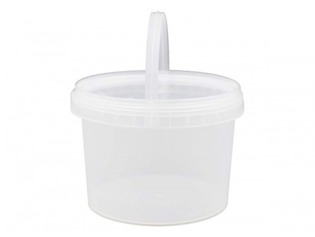 Balde con tapa y asa de plástico IML de 2000ml, CX039B