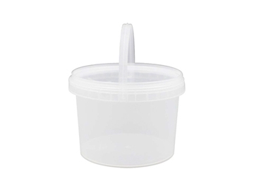 Balde con tapa y asa de plástico IML de 2000ml, CX039B