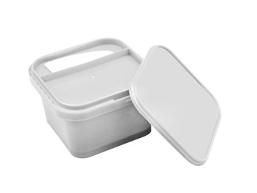 Contenedor con tapa y cuchara de plástico IML de 1200ml, CX026