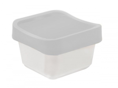 Contenedor con tapa y cuchara de plástico IML de 100ml, CX044