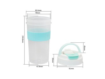 Vaso con tapa IML de 500ml, CX109, Tomatodo