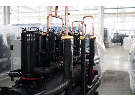 Chiller tipo Scroll refrigerado por agua y bomba de calor, 70kW-280kW