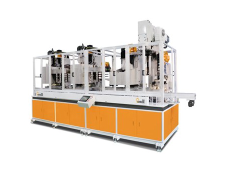 Máquina combinada, para latas rectangulares RS-40S    Linea de producción de latas rectangulares pequeñas totalmente automática
