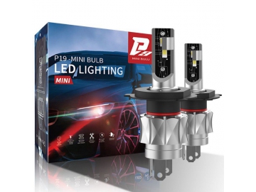 Bombilla LED para faros delanteros, P19-H4