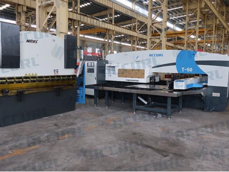 Punzonadora de torreta CNC para chapas de metal 50 ton