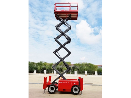 Plataforma de tijera autopropulsada para terrenos difíciles, Serie XE-RT