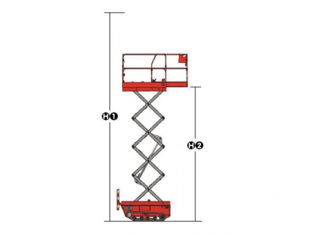 Plataforma de tijera sobre orugas, serie XE-CT