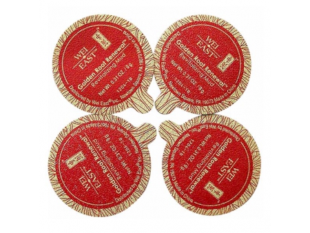 Tapas troqueladas para productos de cuidado e higiene personal