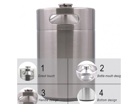 Mini Barril de 5L para Cerveza