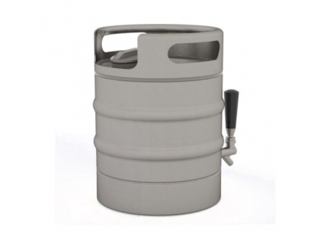 Barril de Cerveza de Acero Inoxidable Aislado al Vacío de 3.8L con Grifo Dispensador