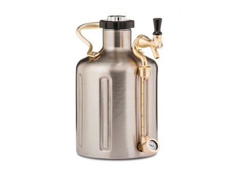 Growler Isotérmico de Doble Pared de 3.8L con Regulador de CO₂