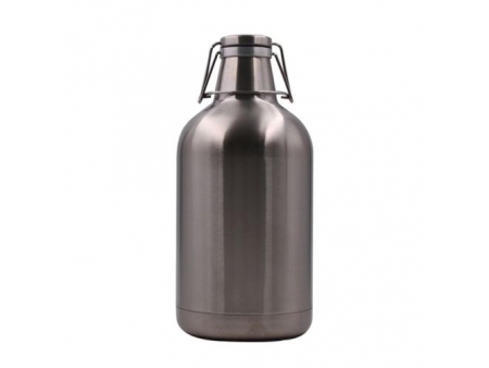 Growler de Doble Pared y Boca Ancha de 3.78L con Tapa Flip Top
