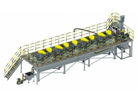 Planta modular de flotación de oro reubicable a pequeña escala