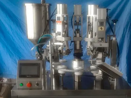 Llenadora y selladora semiautomática de tubos