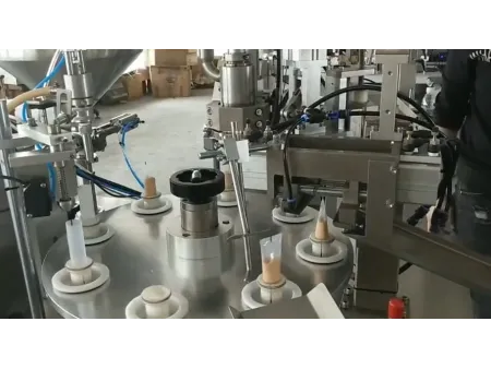 Llenadora y selladora semiautomática de tubos