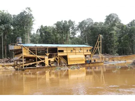 Draga minera de succión con cortador
