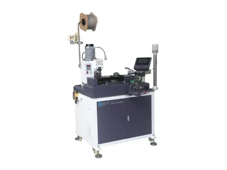Máquina automática de estañado y crimpado de terminales de un lado de cable de alta precisión