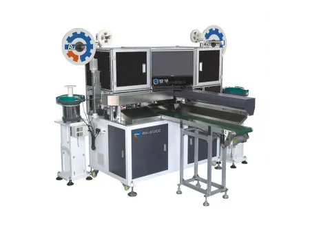 Máquina automática de crimpado de terminales e inserción de carcasa de dos lados