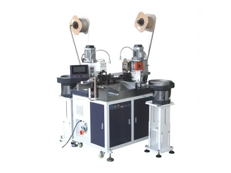 Máquina automática de crimpado de terminales de 2 lados e inserción de manguitos