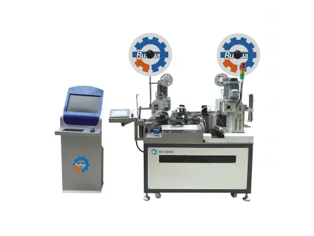 Máquina automática de crimpado y marcado de terminales prensados en frío de dos lados