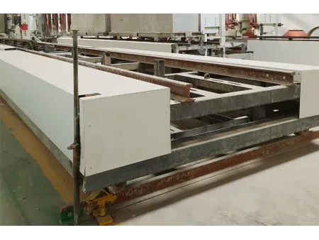 Carro de transferencia de bloque de hormigón (rieles)