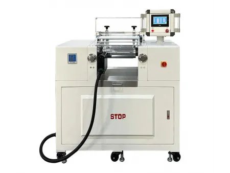 Molino de dos rodillos con volteo automático y ajuste de espacio, BP-8175-E