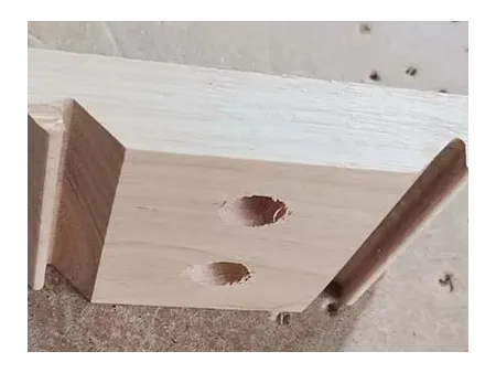 Espigadora para travesaños de madera